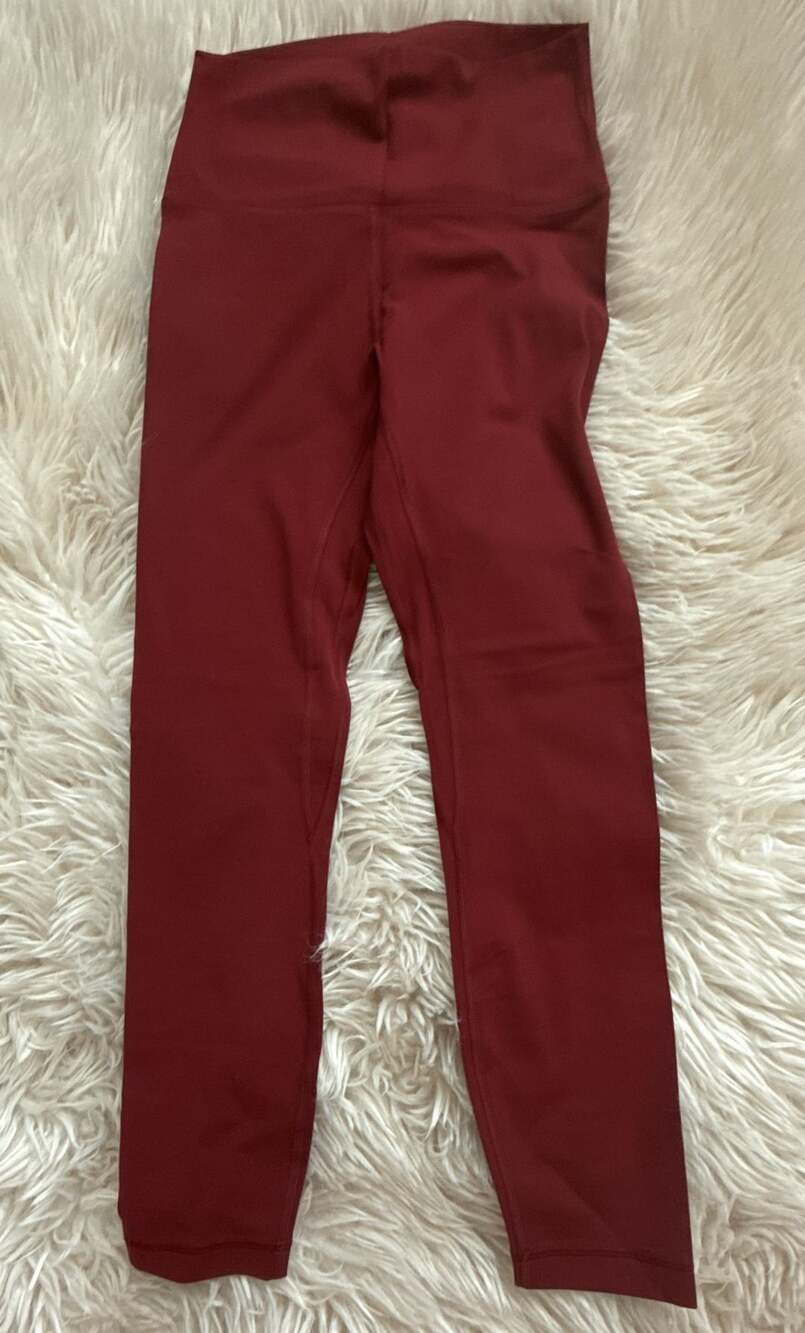 Butter soft High Rise Leggings Burgundy